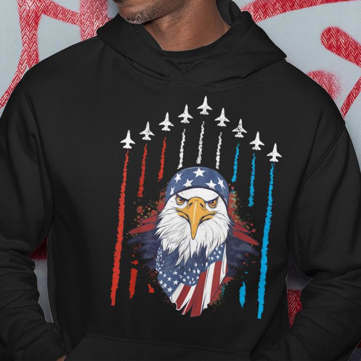 Patriotic Eagle July 4Th Of July Fourth July American Flag Hoodie Unique Gifts