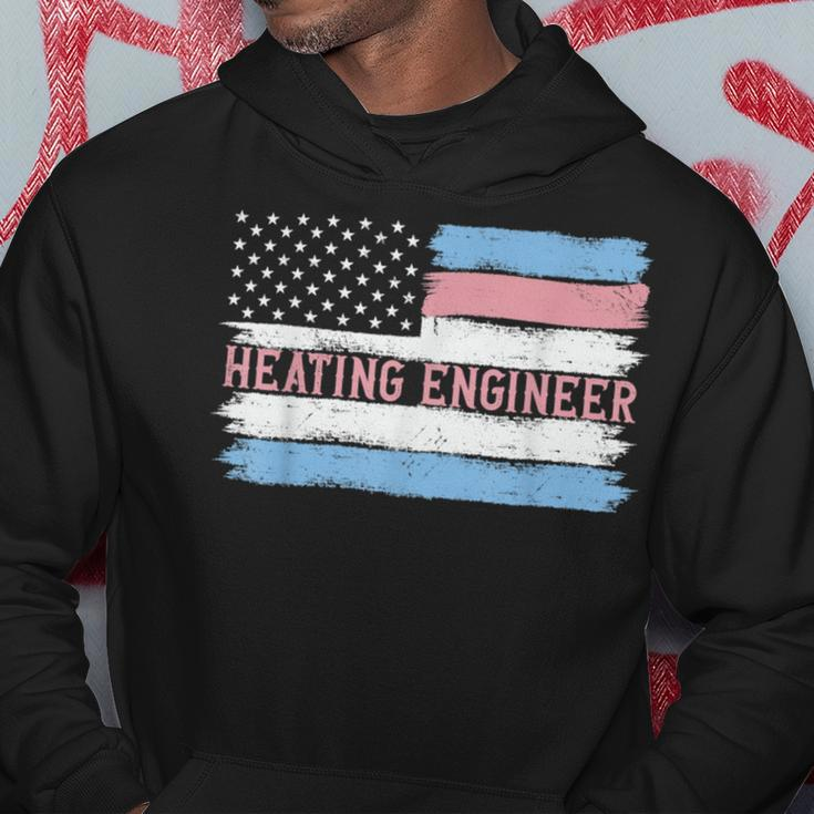 Patriotic Heating Engineer Usa Flag Hoodie Unique Gifts