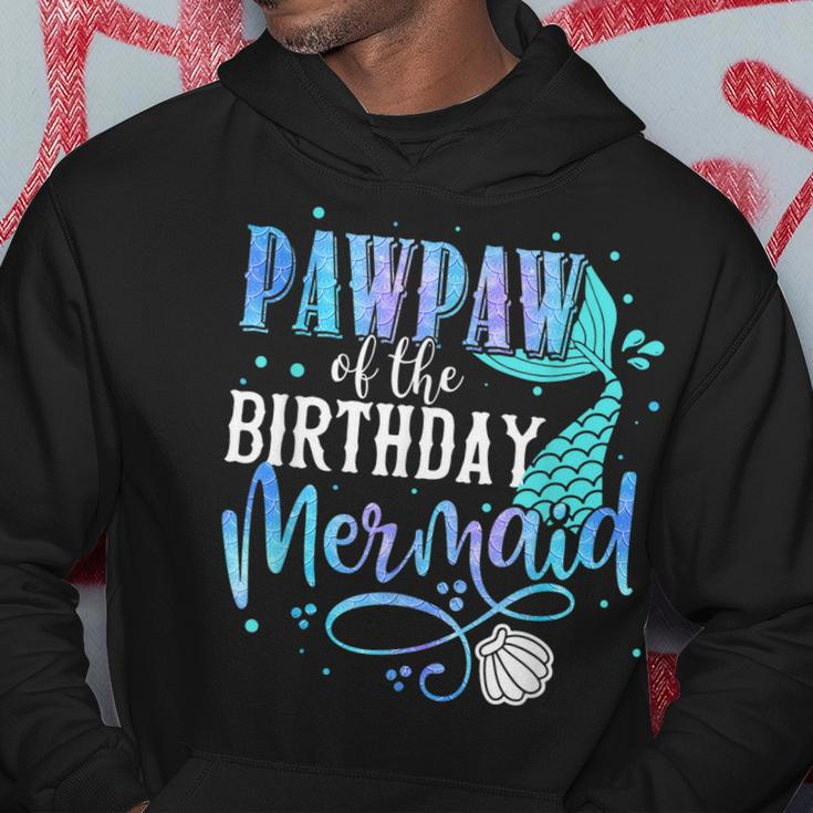 Pawpaw Of The Birthday Mermaid Family Matching Party Squad Hoodie Unique Gifts