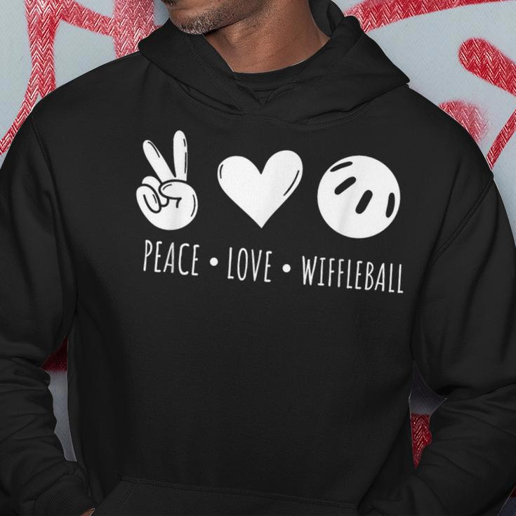 Peace Love Wiffleball Player Wiffleball Champion Hoodie Unique Gifts