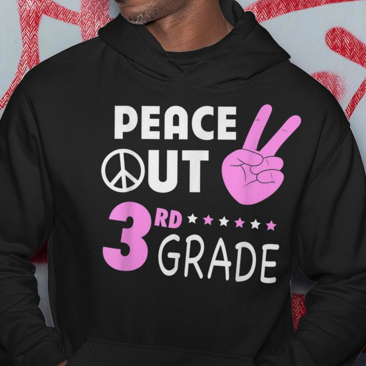 Peace Out 3Rd Grade Girls Third Grade Graduation Hoodie Unique Gifts