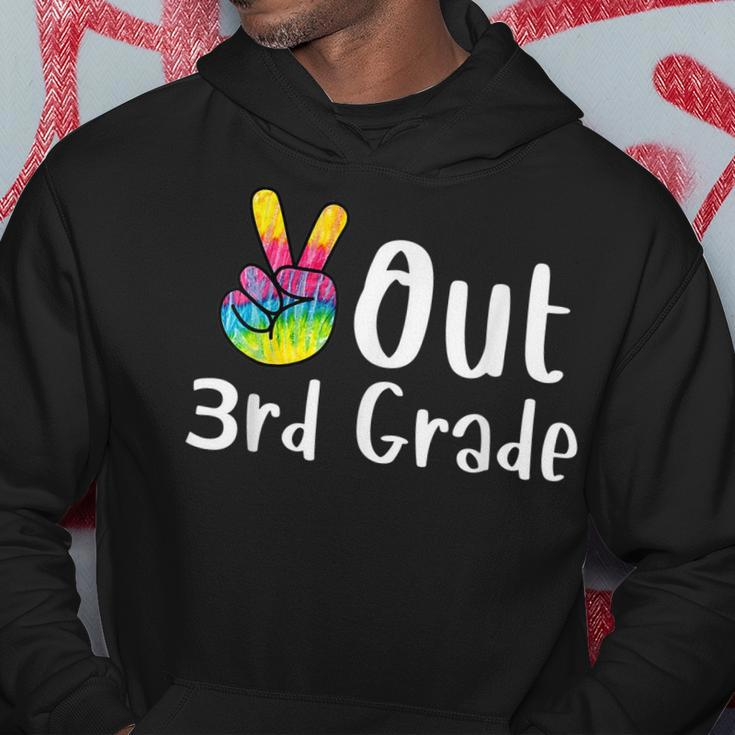 Peace Out 3Rd Grade Tie Dye Graduation Class Of 2023 Hoodie Unique Gifts