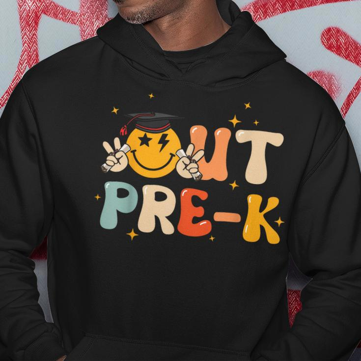 Peace Out Pre K Graduate Last Day Of School Funny Smile Hoodie Unique Gifts