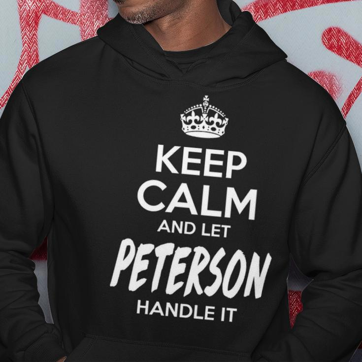 Peterson Name Gift Keep Calm And Let Peterson Handle It V2 Hoodie Funny Gifts