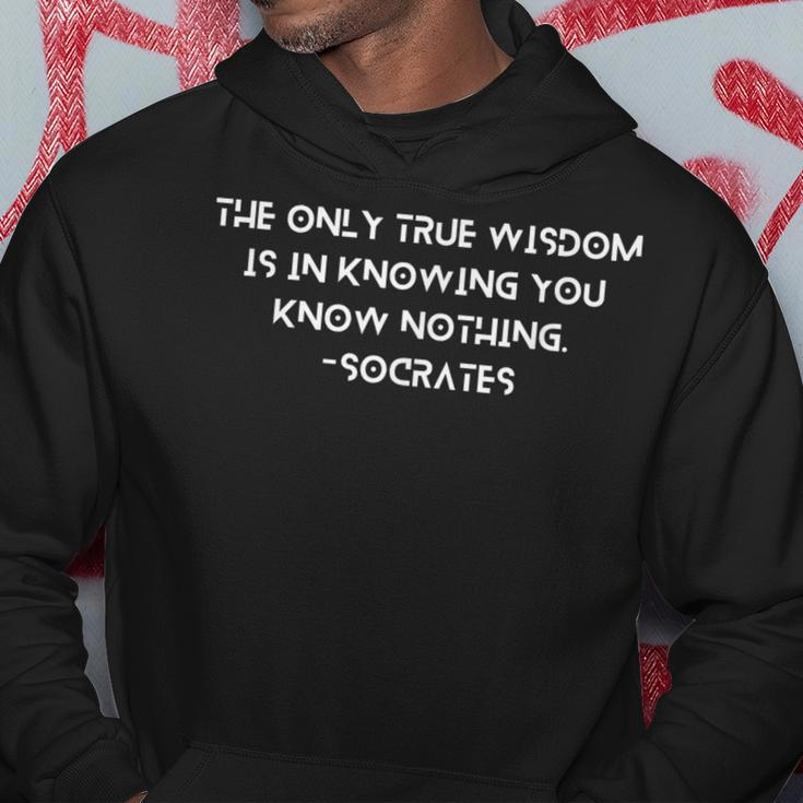 Philosophy Quote Embrace Humility The Wisdom Of Socrates Hoodie Unique Gifts