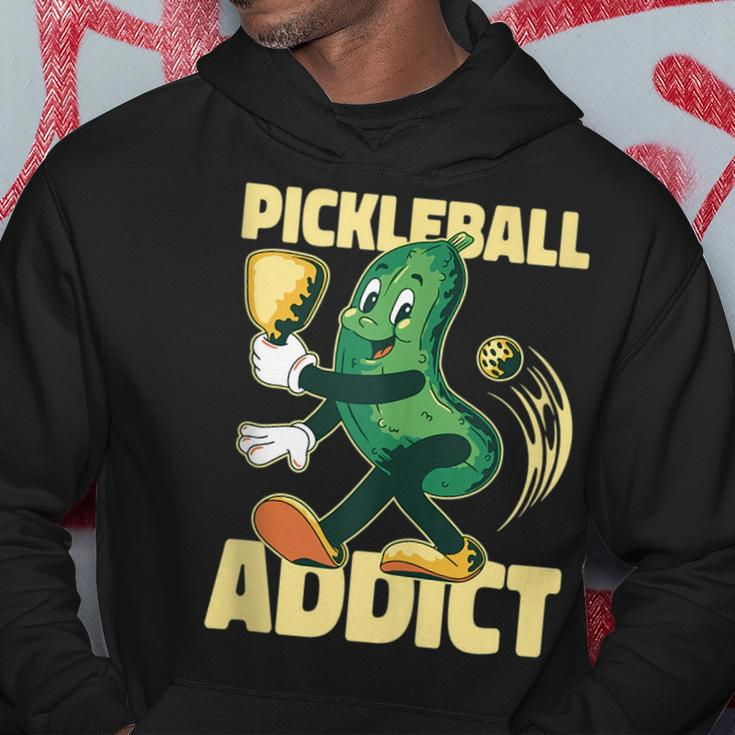 Pickleball Addict Funny Paddle Pickle Ball Meme Hoodie Unique Gifts