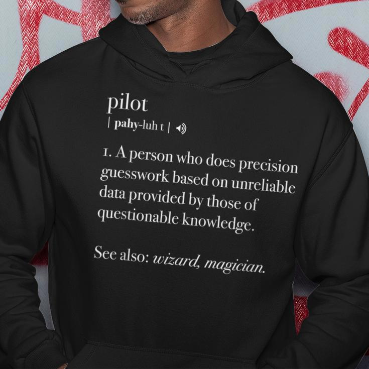 Pilot Definition Fly Airplane Funny Aircraft Aviation Gift Hoodie Unique Gifts