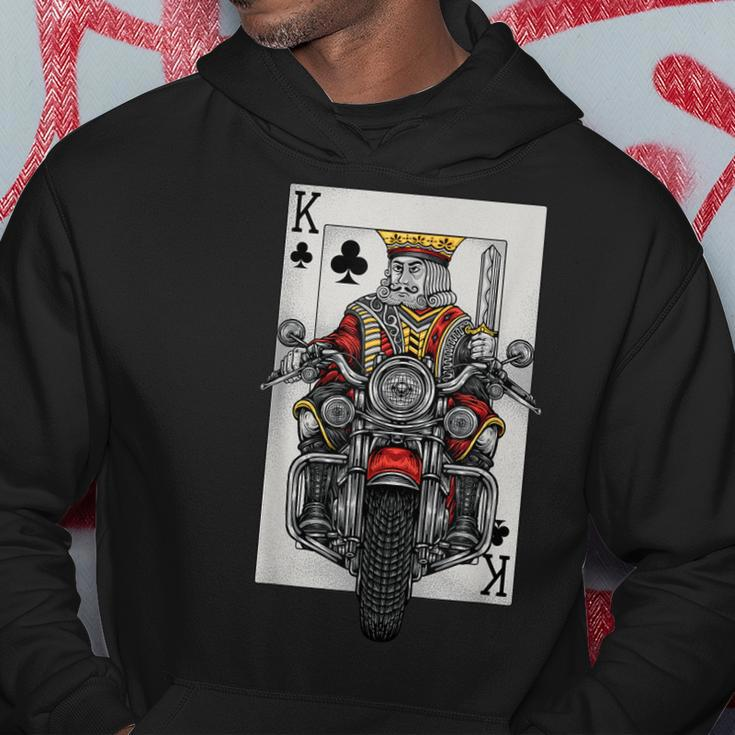 Playing Card King Riding A Road Motorcycle Hoodie Unique Gifts