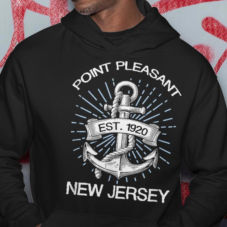 Point Pleasant Nj Vintage Nautical Anchor And RopeHoodie Unique Gifts