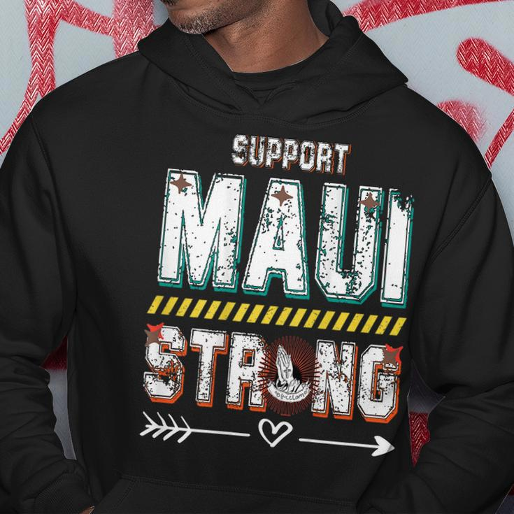 Pray For Maui Hawaii Strong On Back Hoodie Funny Gifts