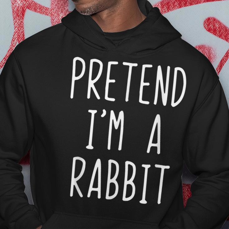 Pretend I'm A Rabbit Costume Halloween Quick Simple Hoodie Unique Gifts