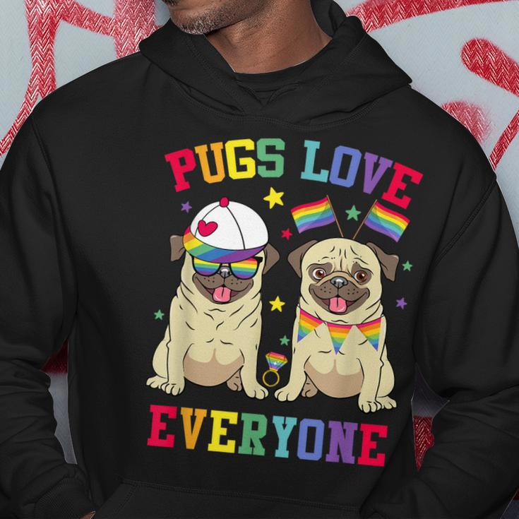 Pride Parade Pugs Love Everyone Lgbt Pugs Gay Pride Lgbt Hoodie Unique Gifts