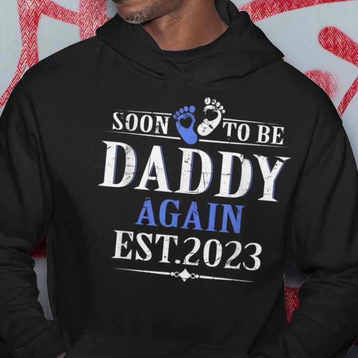 Promoted To Daddy Again 2023 Soon To Be Dad Again Hoodie Personalized Gifts