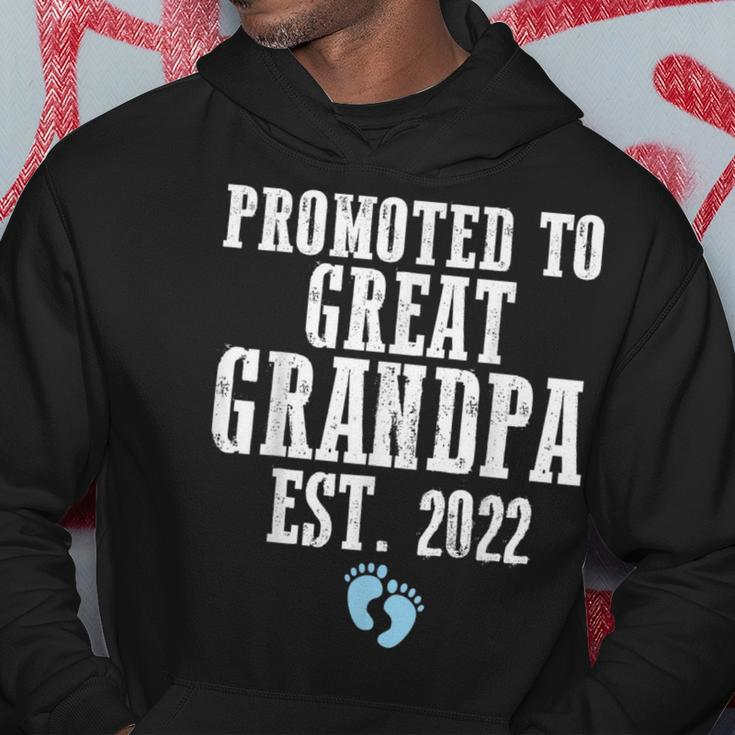 Promoted To Great Grandpa Est 2022 Team Boy Hoodie Unique Gifts