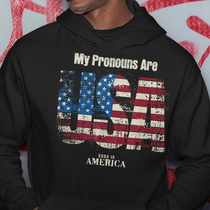 My Pronouns Are Usa 4Th Of July Celebration Proud American Hoodie Unique Gifts