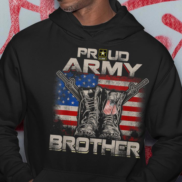 Proud Army Brother America Flag Us Military Pride Hoodie Unique Gifts