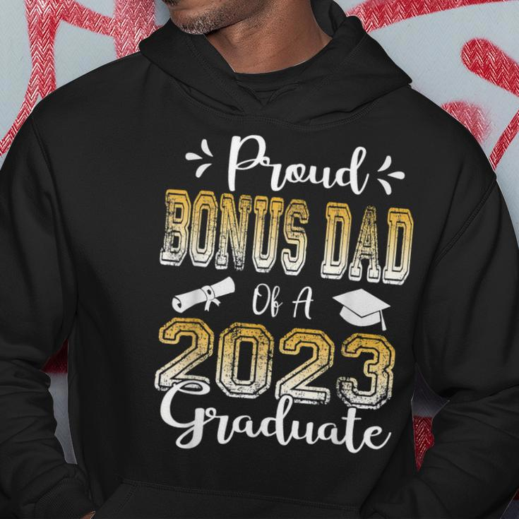 Proud Bonus Dad Of A Class Of 2023 Graduate Senior 2023 Hoodie Funny Gifts