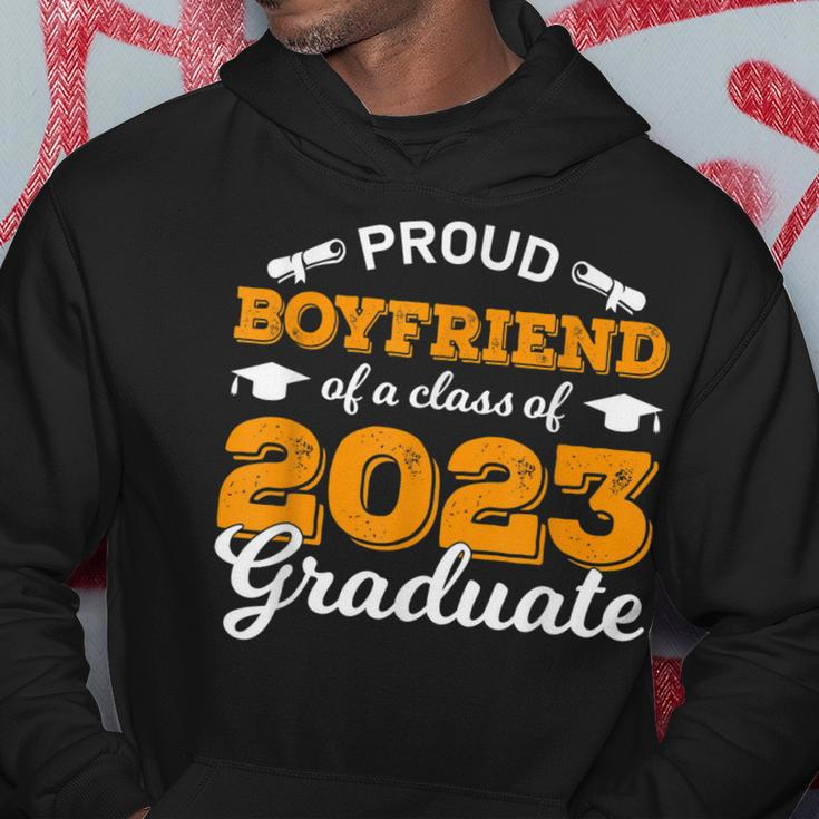 Proud Boyfriend Of A Class Of 2023 Graduate Idea Graduation Hoodie Unique Gifts