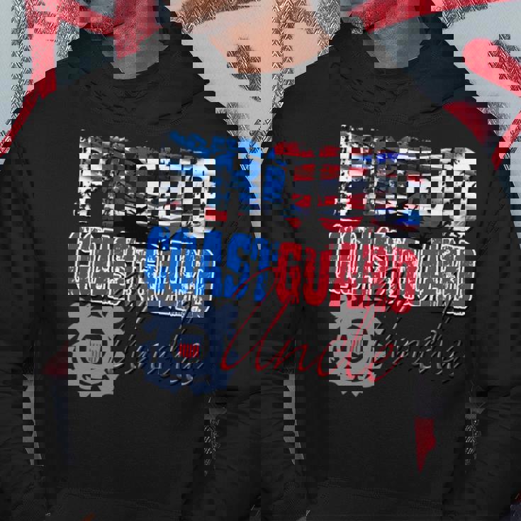 Proud Coast Guard Uncle Patriotic Men Patriotic Funny Gifts Hoodie Unique Gifts