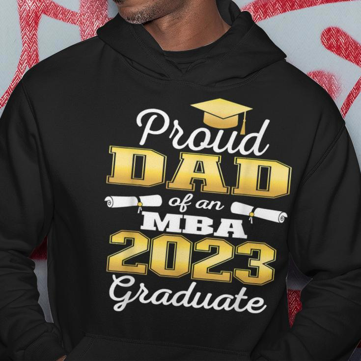 Proud Dad Of 2023 Class Mba Graduate Family Graduation Hoodie Funny Gifts