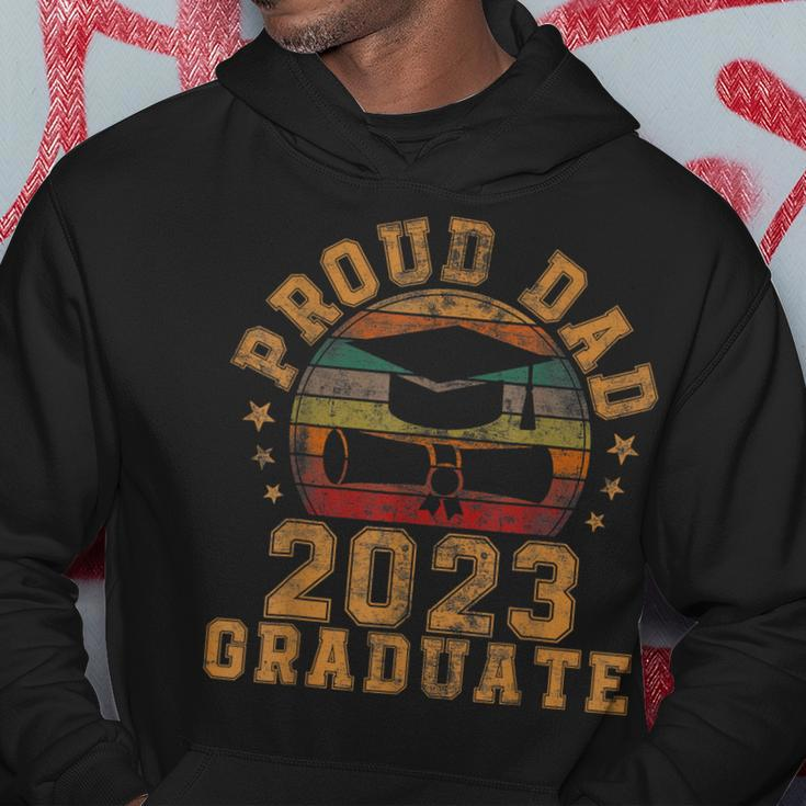 Proud Dad Of 2023 Graduate Father Senior 23 Graduation Hoodie Funny Gifts