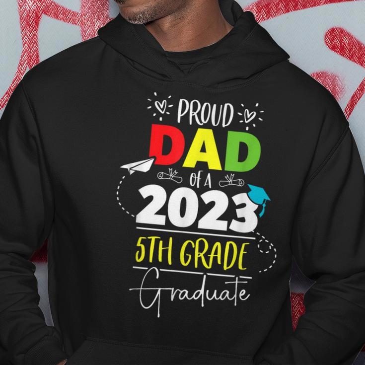 Proud Dad Of A Class Of 2023 5Th Grade Graduate Cute Heart Hoodie Unique Gifts
