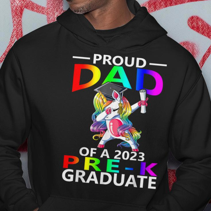 Proud Dad Of A Class Of 2023 Prek Graduate Unicorn Hoodie Unique Gifts