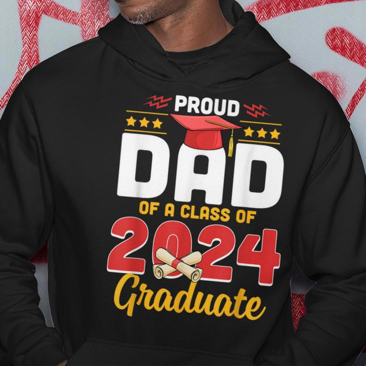 Proud Dad Of A Class Of 2024 Graduate Senior Men Family Hoodie Unique Gifts