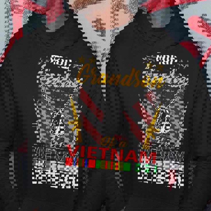 Proud Grandson Of A Vietnam Veteran| Proud Vietnam Veterans Hoodie Unique Gifts