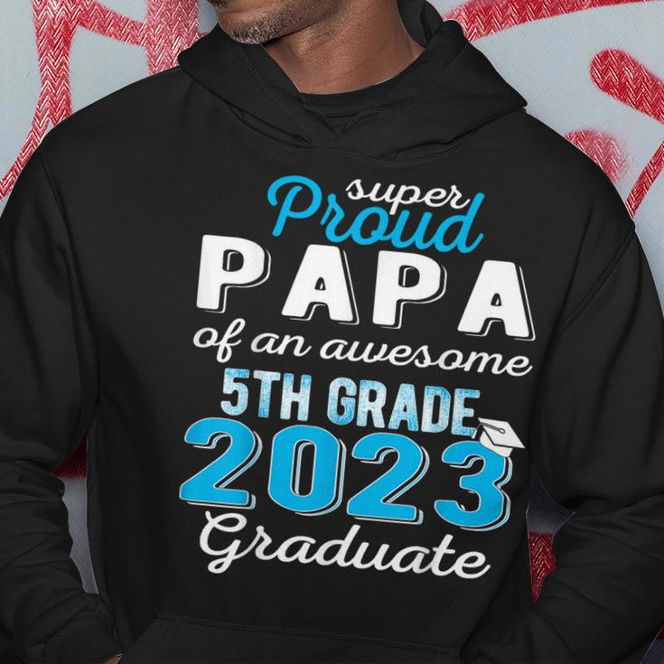 Proud Papa Of 5Th Grade Graduate 2023 Elementary Graduation Hoodie Unique Gifts