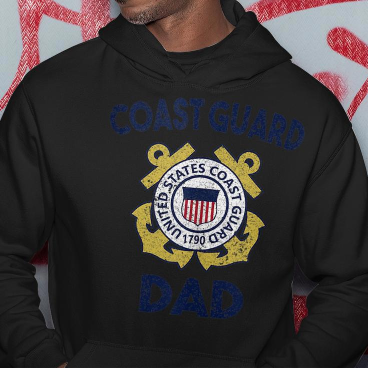 Proud Us Coast Guard Dad Military Pride Gift For Mens Pride Month Funny Designs Funny Gifts Hoodie Unique Gifts