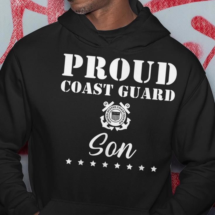Proud Us Coast Guard Son Us Military Family Gift Funny Military Gifts Hoodie Unique Gifts