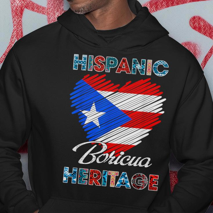 Puerto Rican Hispanic Heritage Boricua Puerto Rico Flag Hoodie Unique Gifts
