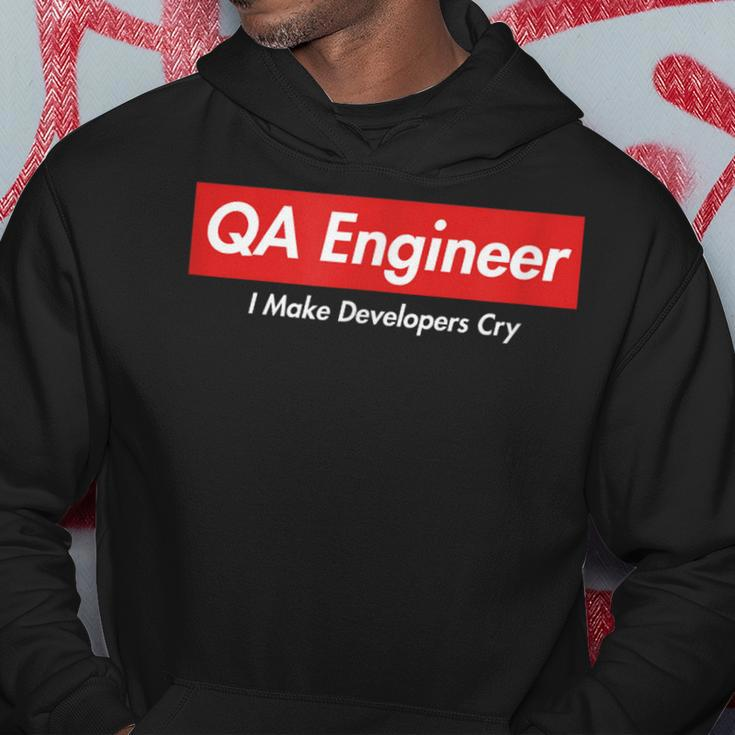 Qa Engineer I Make Developers Cry For Geeks Hoodie Unique Gifts
