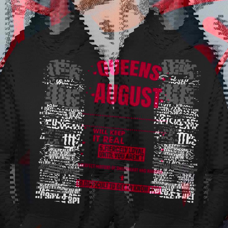 Queens Are Born In August 10 Facts Funny Birthday Hoodie Unique Gifts