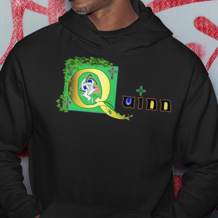 Quinn Family Name In A Celtic Illuminated Letter Style Hoodie Unique Gifts