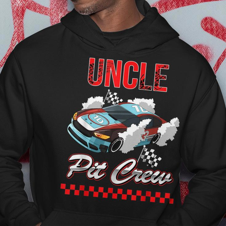 Race Car Birthday Party Racing Family Uncle Pit Crew Funny Gifts For Uncle Hoodie Unique Gifts