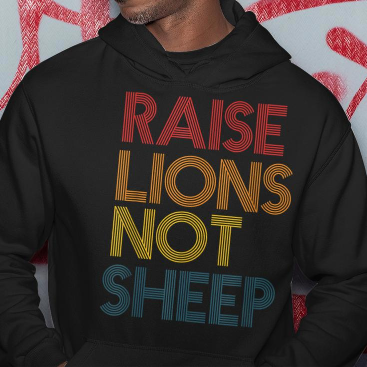 Raise Lions Not Sheep Patriot Party Vintage Hoodie Unique Gifts