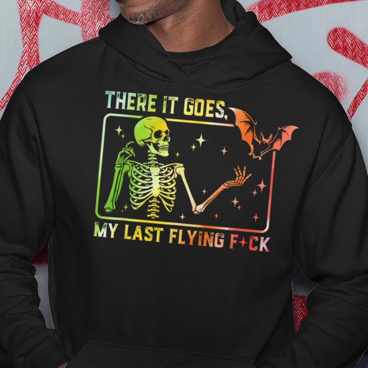 There It Goes My Last Flying Fuck Skeleton Tie Dye Hoodie Unique Gifts