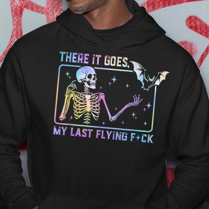 There It Goes My Last Flying Fuck Skeleton Tie Dye Hoodie Unique Gifts