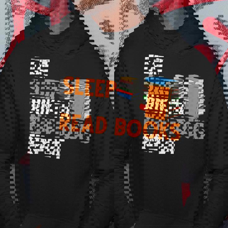 Reading Eat Sleep Read Books Repeat Book Lover Bookworm Reading Funny Designs Funny Gifts Hoodie Unique Gifts