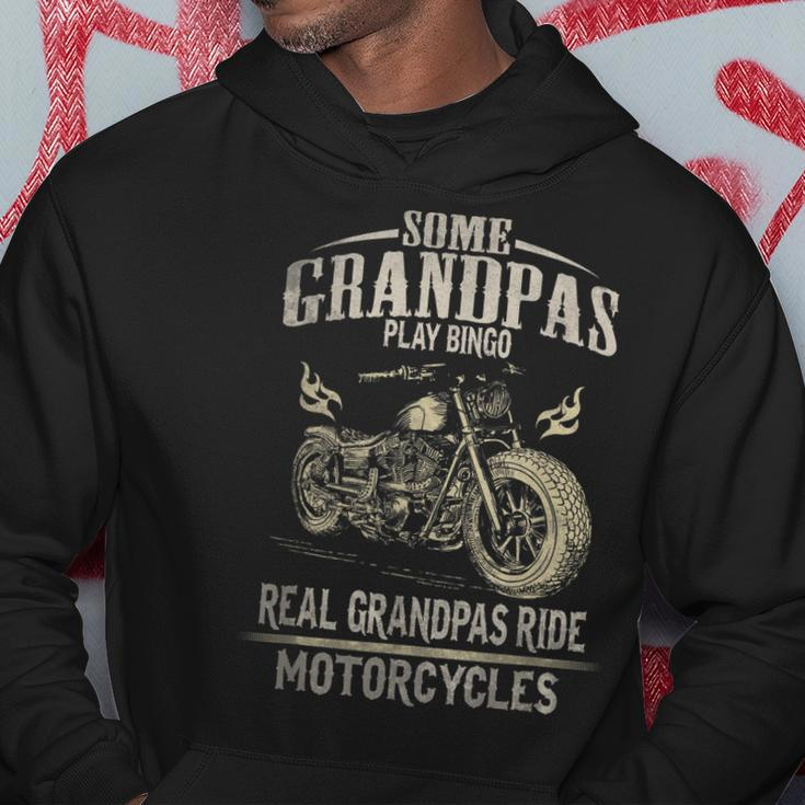 Real Grandpas Ride Motorcycle Biker Grandpa Gift For Mens Hoodie Unique Gifts