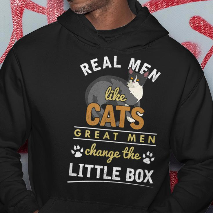 Real Men Like Cats Pets Cat Dad FunnyHoodie Unique Gifts