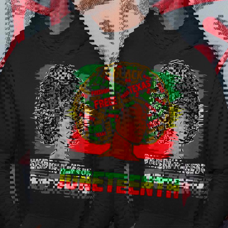 Remembering My Ancestors Junenth Celebrate Black Freedom Hoodie Unique Gifts