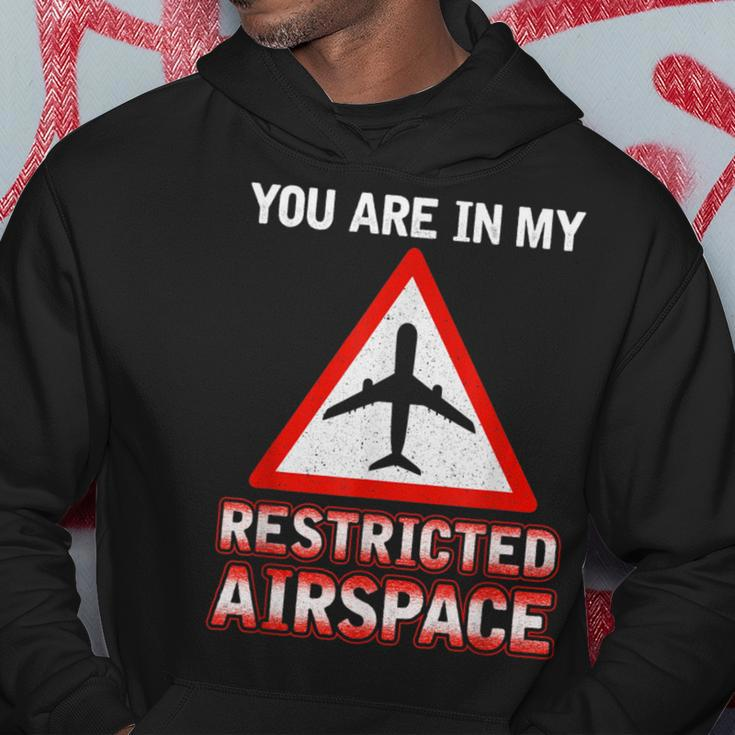 You Are In My Restricted Airspace Airplane Pilot Quote Hoodie Unique Gifts