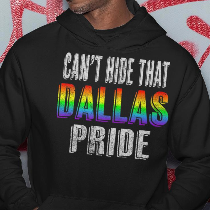 Retro 70S 80S Style Cant Hide That Dallas Gay Pride Hoodie Unique Gifts