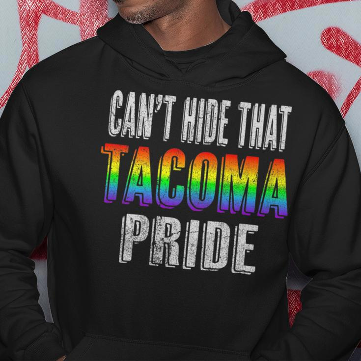 Retro 70S 80S Style Cant Hide That Tacoma Gay Pride Hoodie Unique Gifts