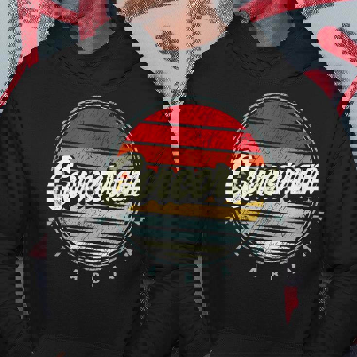 Retro Corcoran Home State Cool 70S Style Sunset Hoodie Unique Gifts