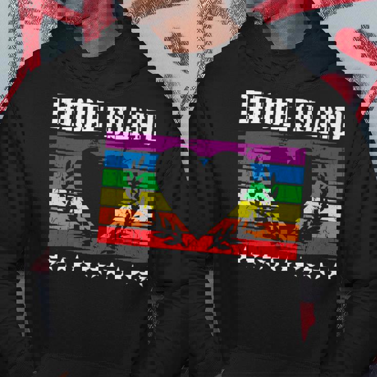 Rhode Island Pride Flag Pride Month Lgbtq Flag Hoodie Unique Gifts