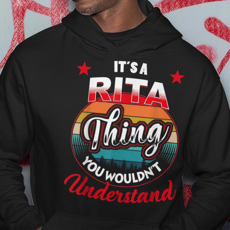Rita Retro Name Its A Rita Thing Hoodie Unique Gifts